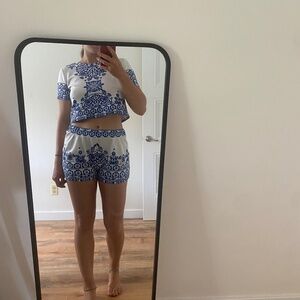 Shorts and Crop top matching set